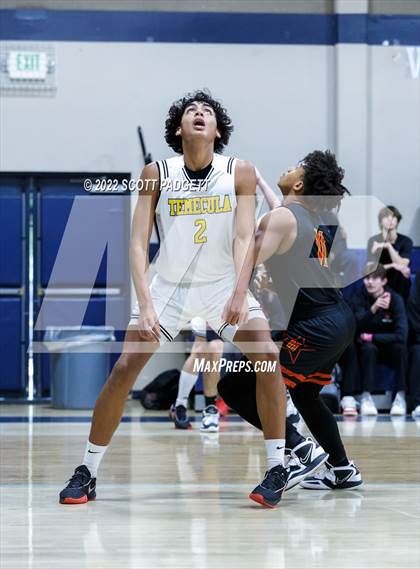 Thumbnail 1 in Temecula Valley vs. Hemet (Linfield Christian Caged Classic) photogallery.