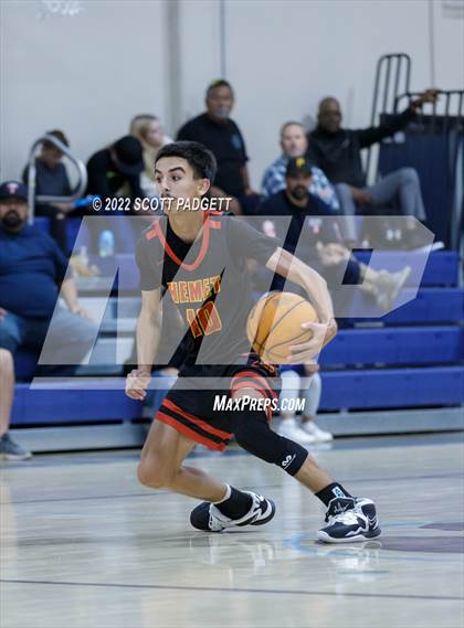 Thumbnail 2 in Temecula Valley vs. Hemet (Linfield Christian Caged Classic) photogallery.