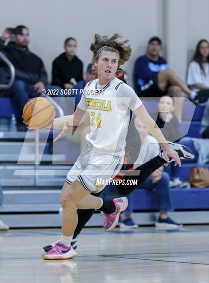 Thumbnail 2 in Temecula Valley vs. Hemet (Linfield Christian Caged Classic) photogallery.