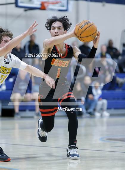 Thumbnail 1 in Temecula Valley vs. Hemet (Linfield Christian Caged Classic) photogallery.