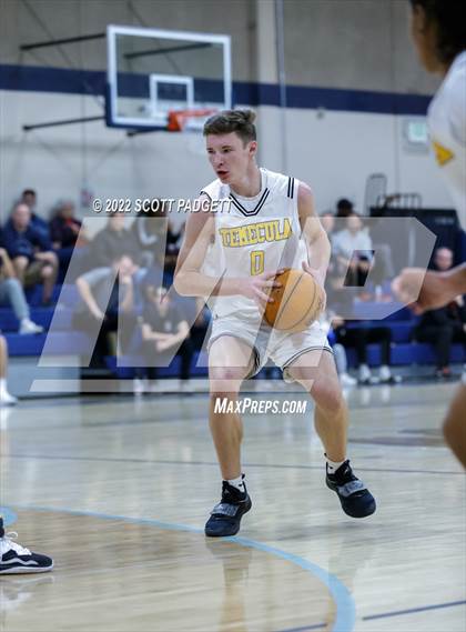 Thumbnail 3 in Temecula Valley vs. Hemet (Linfield Christian Caged Classic) photogallery.