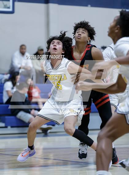 Thumbnail 3 in Temecula Valley vs. Hemet (Linfield Christian Caged Classic) photogallery.
