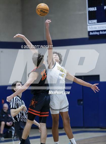 Thumbnail 1 in Temecula Valley vs. Hemet (Linfield Christian Caged Classic) photogallery.