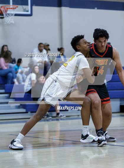 Thumbnail 3 in Temecula Valley vs. Hemet (Linfield Christian Caged Classic) photogallery.