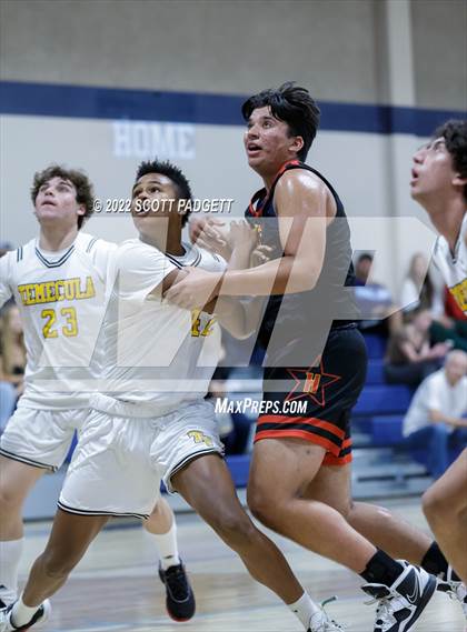 Thumbnail 1 in Temecula Valley vs. Hemet (Linfield Christian Caged Classic) photogallery.