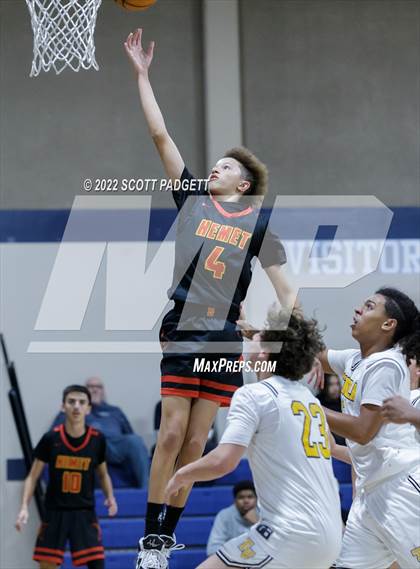 Thumbnail 2 in Temecula Valley vs. Hemet (Linfield Christian Caged Classic) photogallery.