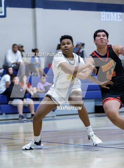 Thumbnail 1 in Temecula Valley vs. Hemet (Linfield Christian Caged Classic) photogallery.