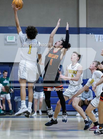 Thumbnail 3 in Temecula Valley vs. Hemet (Linfield Christian Caged Classic) photogallery.