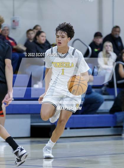 Thumbnail 3 in Temecula Valley vs. Hemet (Linfield Christian Caged Classic) photogallery.