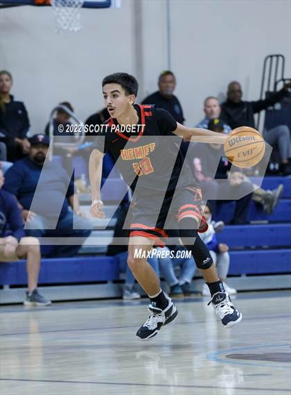 Thumbnail 1 in Temecula Valley vs. Hemet (Linfield Christian Caged Classic) photogallery.