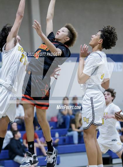Thumbnail 1 in Temecula Valley vs. Hemet (Linfield Christian Caged Classic) photogallery.