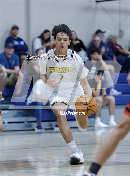 Thumbnail 2 in Temecula Valley vs. Hemet (Linfield Christian Caged Classic) photogallery.