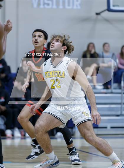 Thumbnail 1 in Temecula Valley vs. Hemet (Linfield Christian Caged Classic) photogallery.