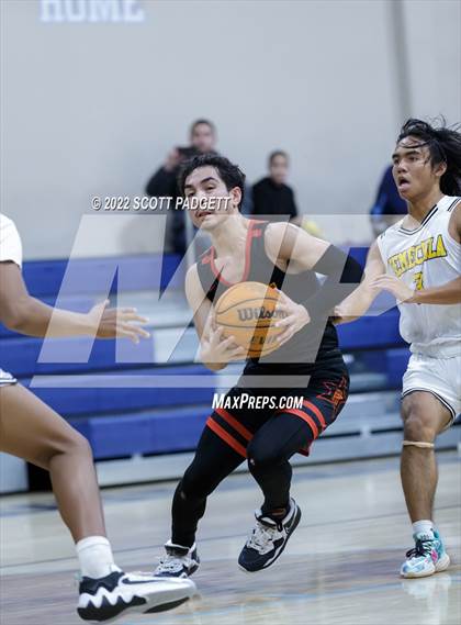 Thumbnail 2 in Temecula Valley vs. Hemet (Linfield Christian Caged Classic) photogallery.