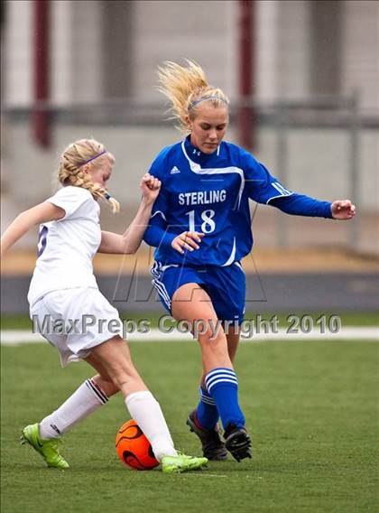 Thumbnail 3 in Ball vs Sterling (Pearland ISD Soccer Shootout) photogallery.