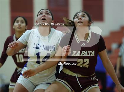 Thumbnail 3 in Zapata @ Port Isabel (UIL Girls Basketball 4A Division 2 Bi-District) photogallery.