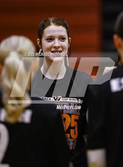 Thumbnail 2 in Hardin vs Warren (UIL Volleyball 3A DII Bi-District) photogallery.