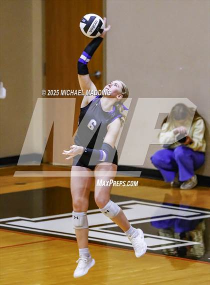 Thumbnail 3 in Hardin vs Warren (UIL Volleyball 3A DII Bi-District) photogallery.