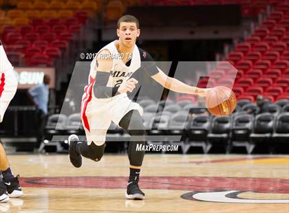 Thumbnail 2 in Coral Springs vs. Miami Christian (HoopHall Miami Invitational) photogallery.