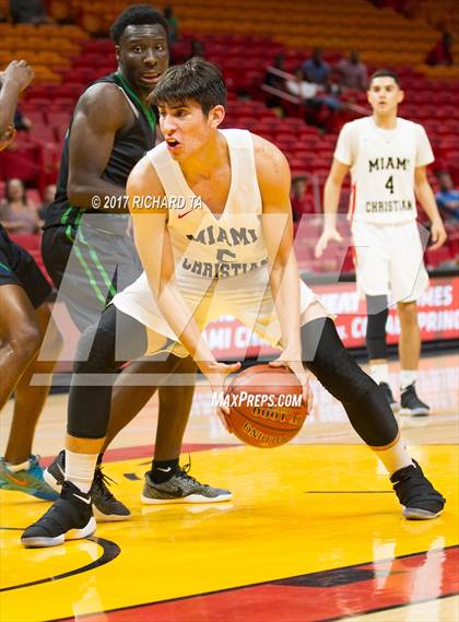 Thumbnail 2 in Coral Springs vs. Miami Christian (HoopHall Miami Invitational) photogallery.