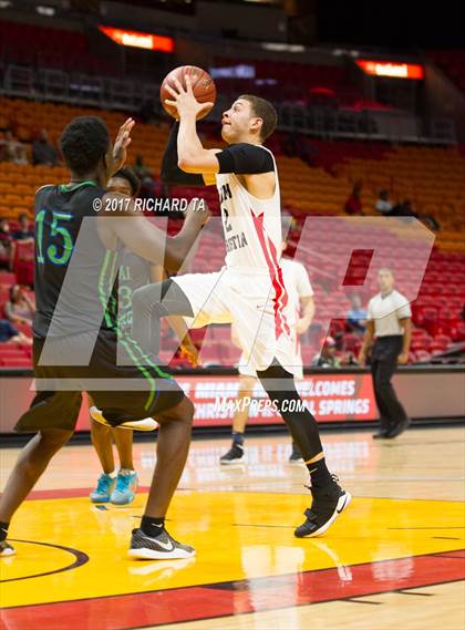 Thumbnail 1 in Coral Springs vs. Miami Christian (HoopHall Miami Invitational) photogallery.