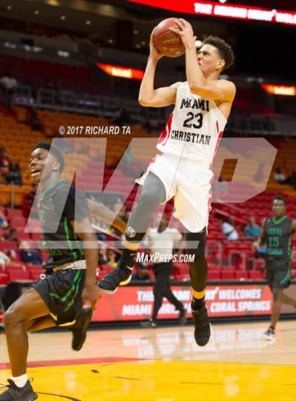 Thumbnail 2 in Coral Springs vs. Miami Christian (HoopHall Miami Invitational) photogallery.