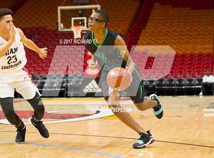 Thumbnail 2 in Coral Springs vs. Miami Christian (HoopHall Miami Invitational) photogallery.