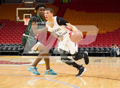 Thumbnail 1 in Coral Springs vs. Miami Christian (HoopHall Miami Invitational) photogallery.