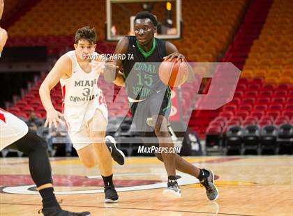 Thumbnail 3 in Coral Springs vs. Miami Christian (HoopHall Miami Invitational) photogallery.
