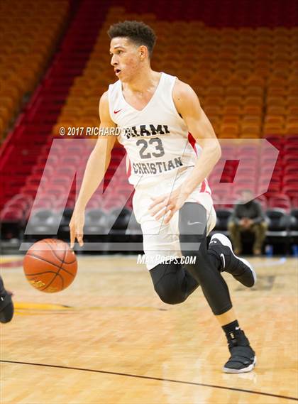 Thumbnail 2 in Coral Springs vs. Miami Christian (HoopHall Miami Invitational) photogallery.