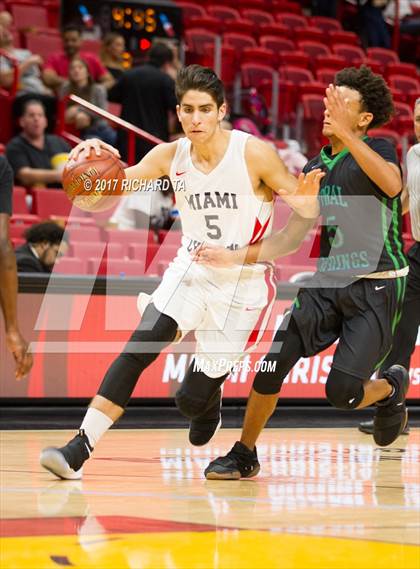Thumbnail 3 in Coral Springs vs. Miami Christian (HoopHall Miami Invitational) photogallery.