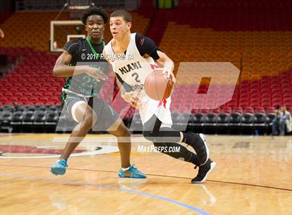 Thumbnail 2 in Coral Springs vs. Miami Christian (HoopHall Miami Invitational) photogallery.