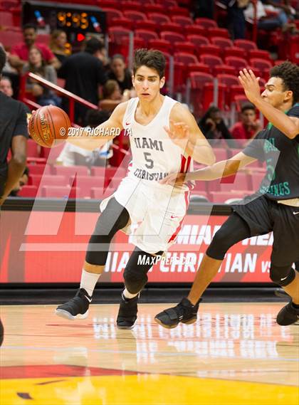 Thumbnail 2 in Coral Springs vs. Miami Christian (HoopHall Miami Invitational) photogallery.
