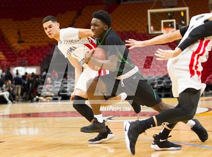 Thumbnail 1 in Coral Springs vs. Miami Christian (HoopHall Miami Invitational) photogallery.