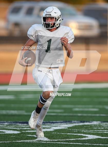 Thumbnail 3 in Trinity Christian vs Dallas HSAA (scrimmage) photogallery.