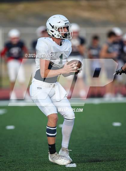 Thumbnail 2 in Trinity Christian vs Dallas HSAA (scrimmage) photogallery.