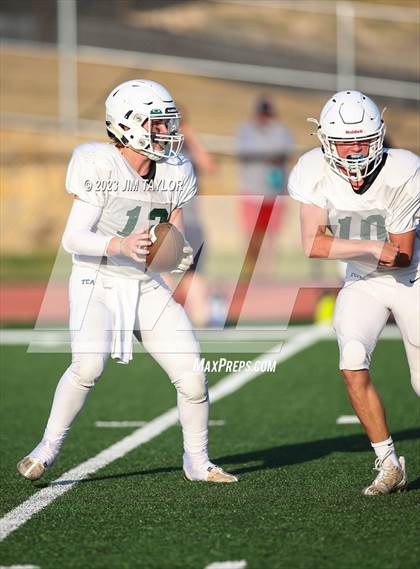Thumbnail 2 in Trinity Christian vs Dallas HSAA (scrimmage) photogallery.