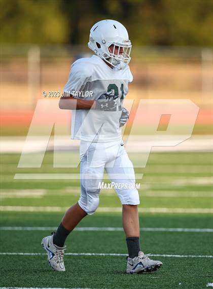 Thumbnail 1 in Trinity Christian vs Dallas HSAA (scrimmage) photogallery.
