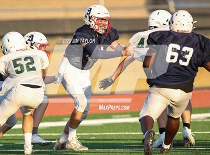 Thumbnail 2 in Trinity Christian vs Dallas HSAA (scrimmage) photogallery.