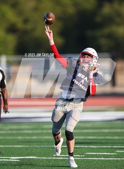 Thumbnail 3 in Trinity Christian vs Dallas HSAA (scrimmage) photogallery.