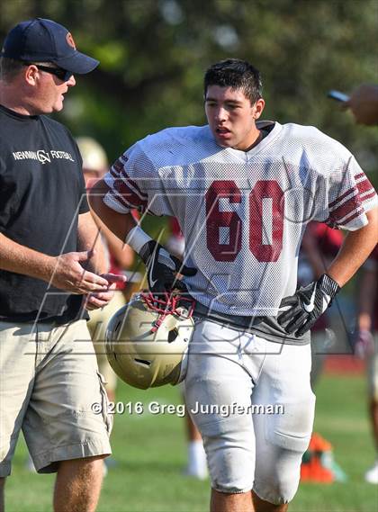 Thumbnail 1 in Justin-Siena @ Cardinal Newman (Scrimmage) photogallery.