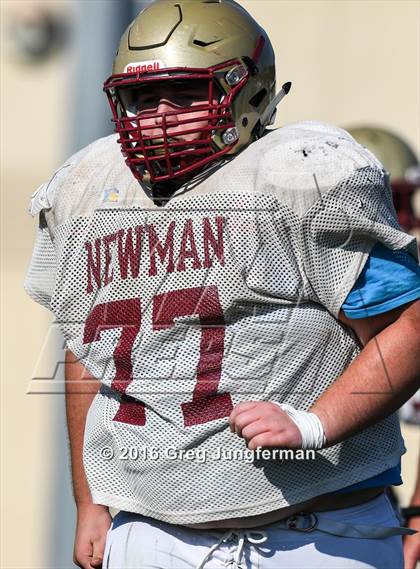 Thumbnail 3 in Justin-Siena @ Cardinal Newman (Scrimmage) photogallery.