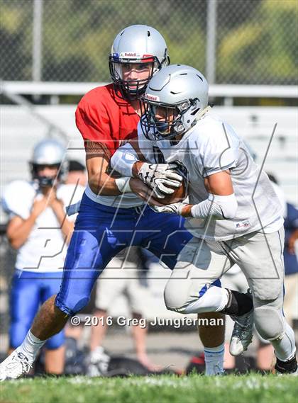 Thumbnail 3 in Justin-Siena @ Cardinal Newman (Scrimmage) photogallery.