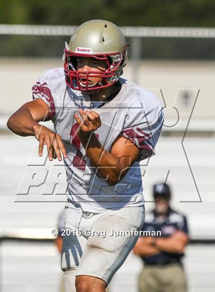 Thumbnail 1 in Justin-Siena @ Cardinal Newman (Scrimmage) photogallery.