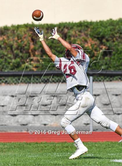 Thumbnail 2 in Justin-Siena @ Cardinal Newman (Scrimmage) photogallery.