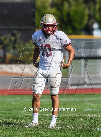 Thumbnail 2 in Justin-Siena @ Cardinal Newman (Scrimmage) photogallery.