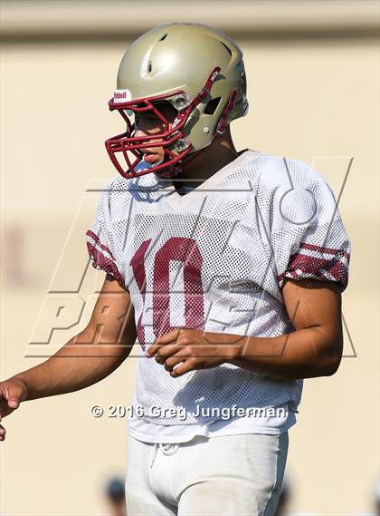Thumbnail 2 in Justin-Siena @ Cardinal Newman (Scrimmage) photogallery.