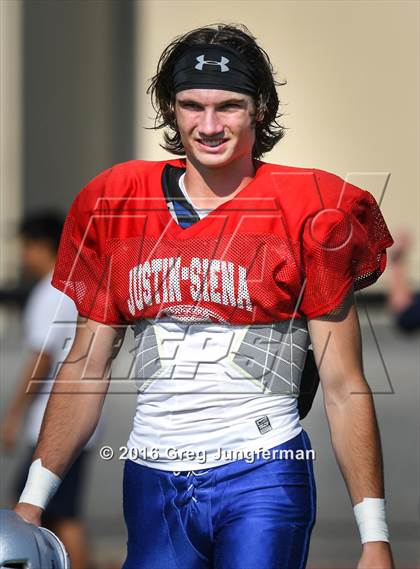 Thumbnail 1 in Justin-Siena @ Cardinal Newman (Scrimmage) photogallery.