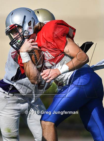Thumbnail 1 in Justin-Siena @ Cardinal Newman (Scrimmage) photogallery.
