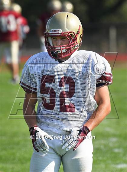 Thumbnail 2 in Justin-Siena @ Cardinal Newman (Scrimmage) photogallery.